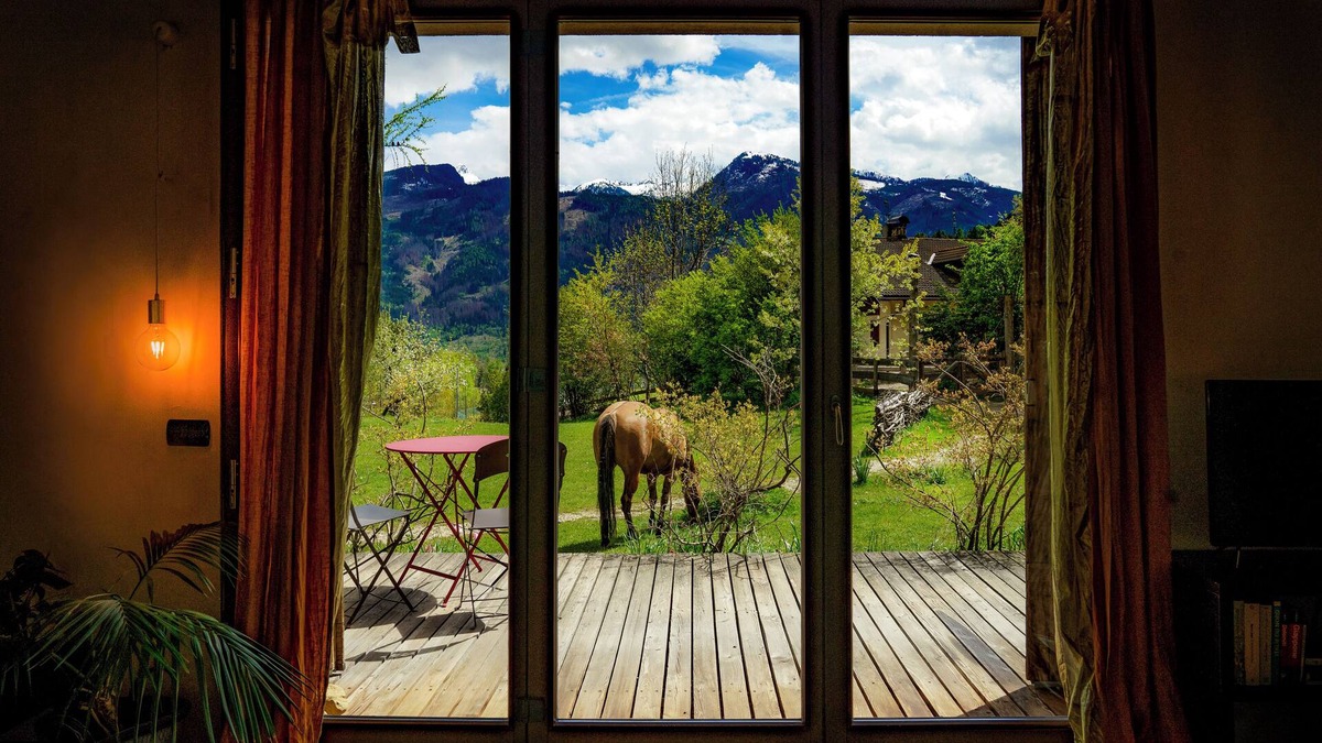 Tesero Apartment | Charming open space on the ground floor. Dolomite's Essence