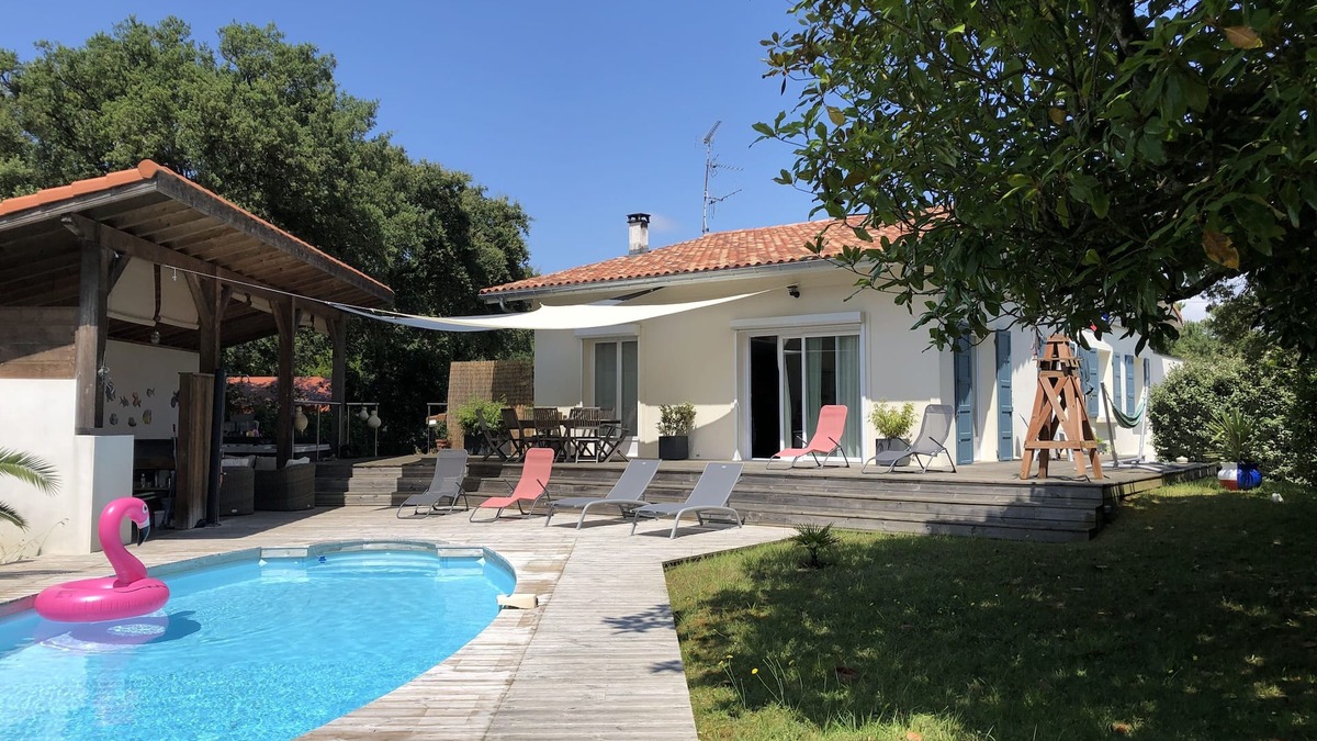 Labenne-Ocean House | Charming renovated villa 🧭with pool and SPA 600m from the ocean