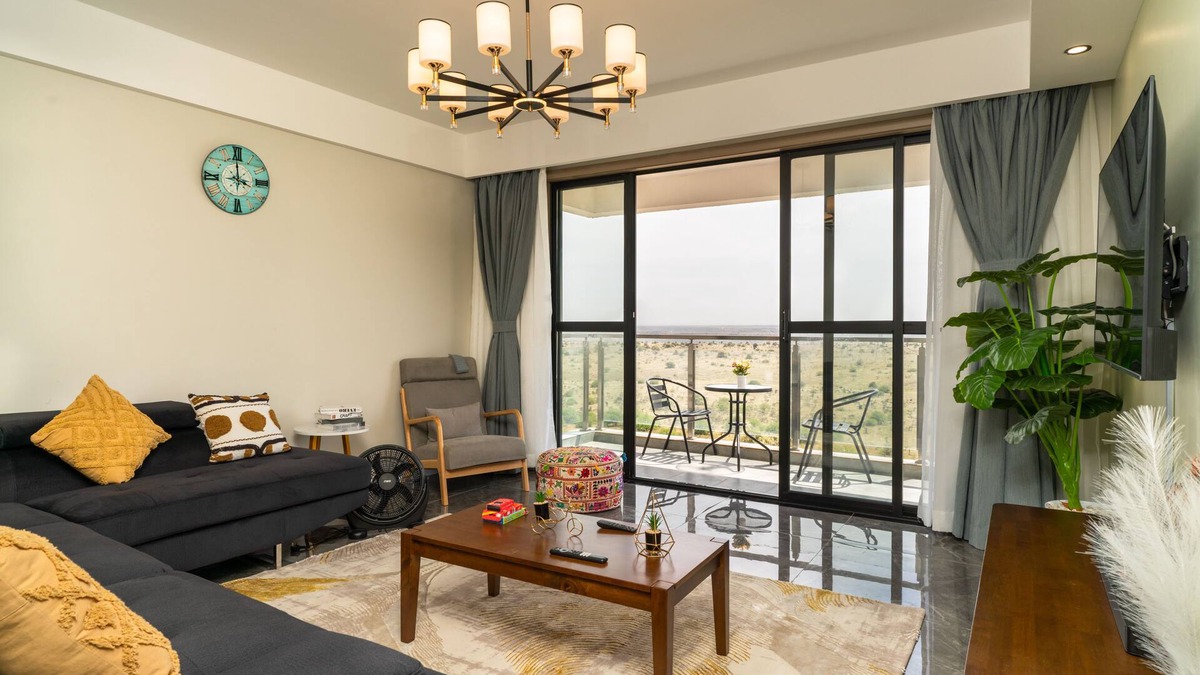 Nairobi West Apartment | Charming Retreat: Your Stylish Two-Bedroom Haven next to a National Park