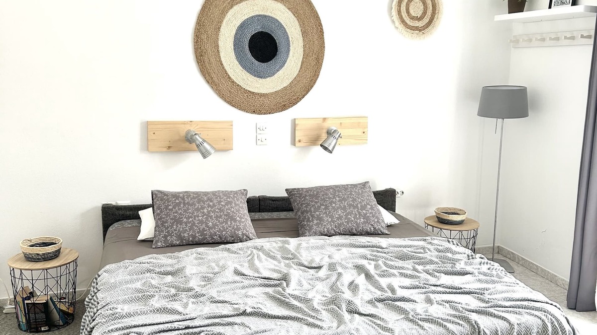 Paros Apartment | Charming Studio with 14sq terrace in Parikia: 300 meters from Livadia beach