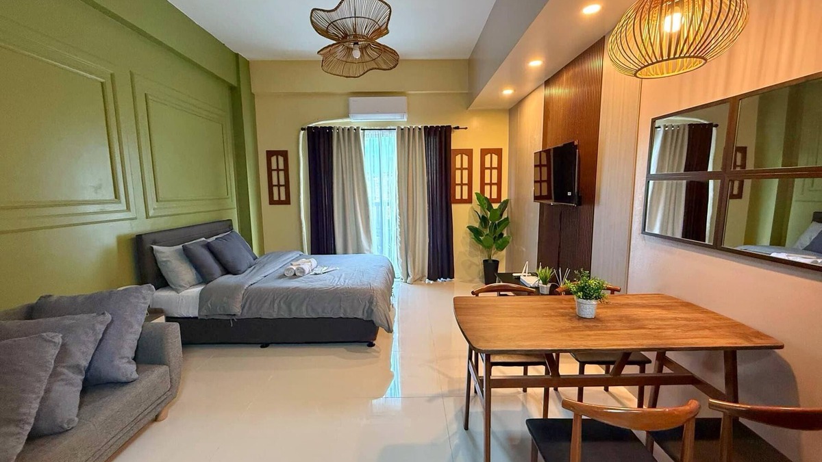 Canlubang Apartment | Charming Swiss-Inspired Studio with WiFi and AC in Alpine Crosswinds Tagaytay