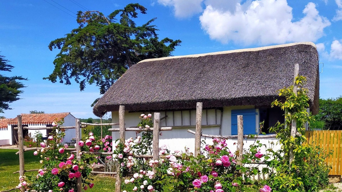 Le Perrier Cottage | Charming thatched cottage rental in the heart of the Vendée Breton marshlands near the beaches