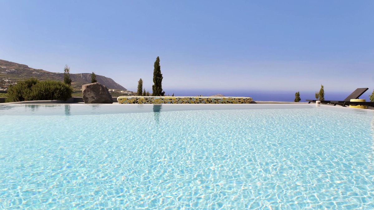 Santorini Villa | Chelona Villa Sea View Private Pool