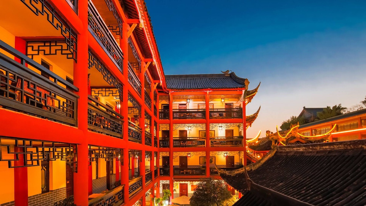 Chengdu City Centre Hotel | Chengdu Wenjun courtyard Hotel