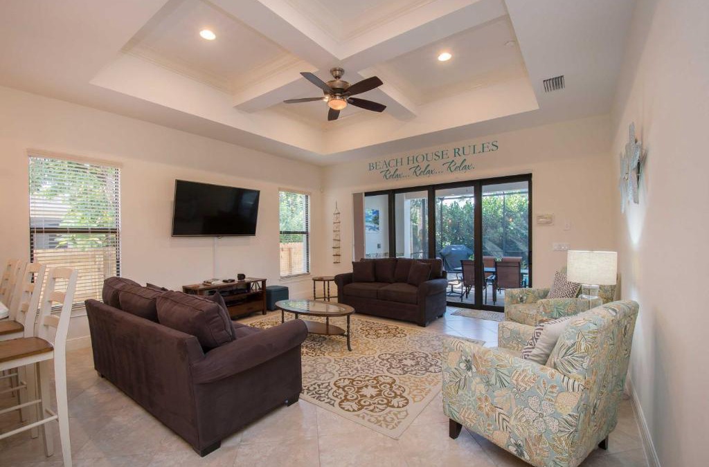 Naples Park House | Chic Naples Retreat with Private Heated Pool and Lanai