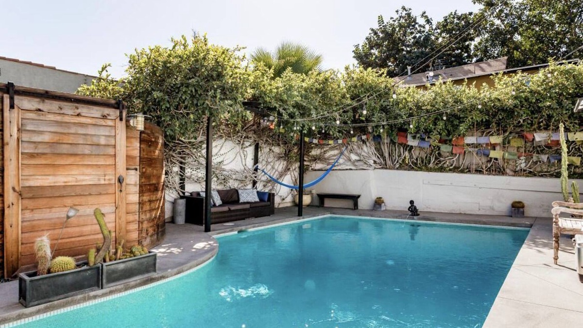 Sunset Junction House | Chic yoga villa with saltwater pool and views on silverlake sunset junction
