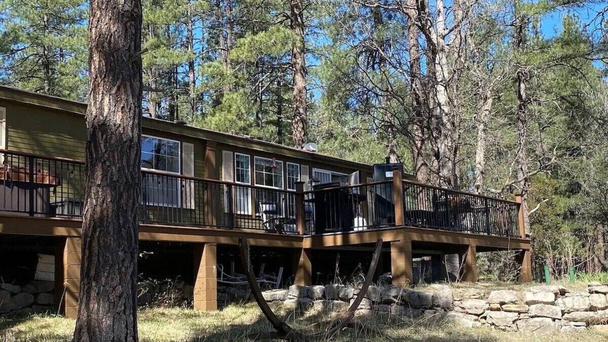 Payson House | Christopher Creek 3 bdrm mountain house, peace and views with private hot tub.