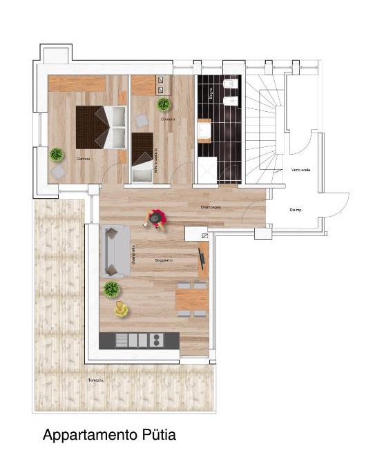 La Valle Apartment | Ciasa MAEL Dolomites Apartments