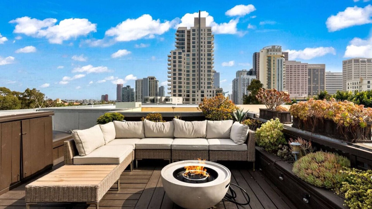 Cortez Hill Apartment | City Lights & Rooftop Nights