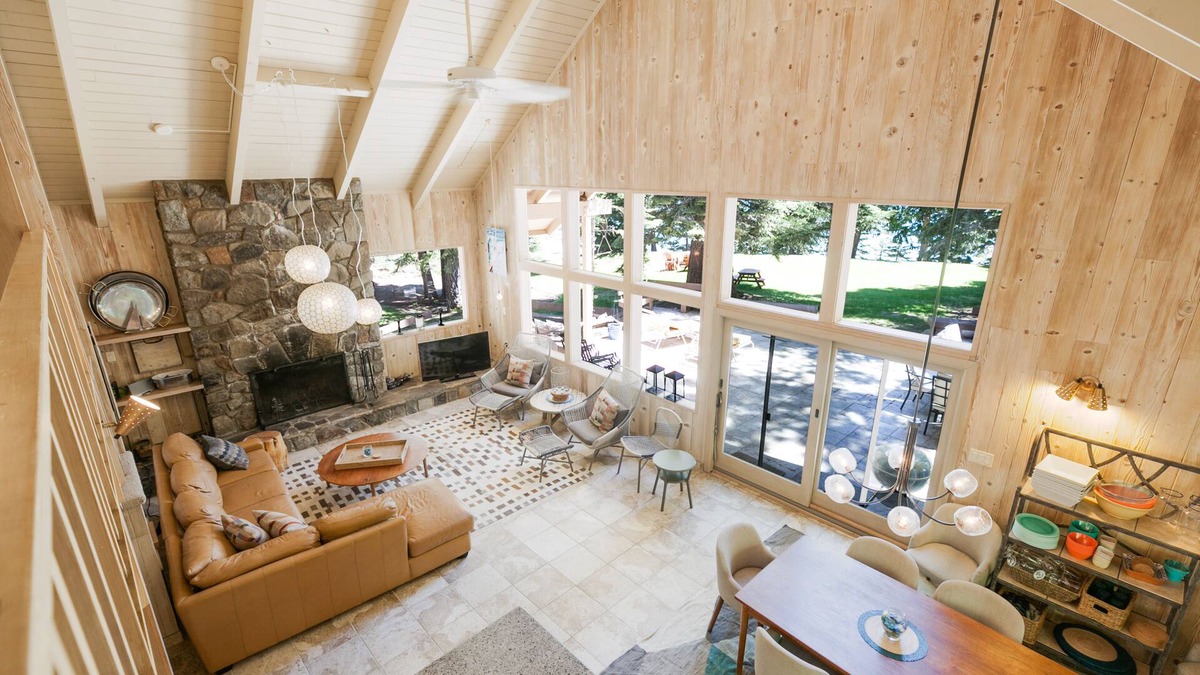 El Dorado County House | Classic Lakeside Cabin w/ Private Beach & Dock