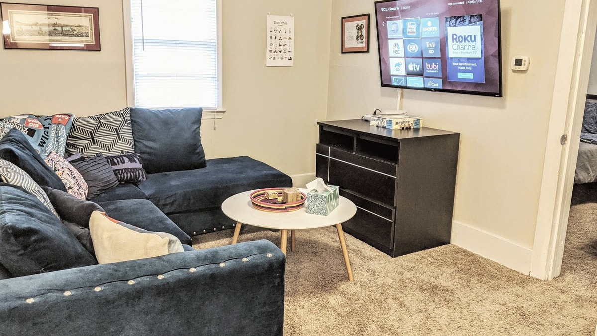 Aksarben - Elmwood Park House | Classy Stay in Upscale Aksarben Village with King and 2 Queen Beds, Fenced Yard