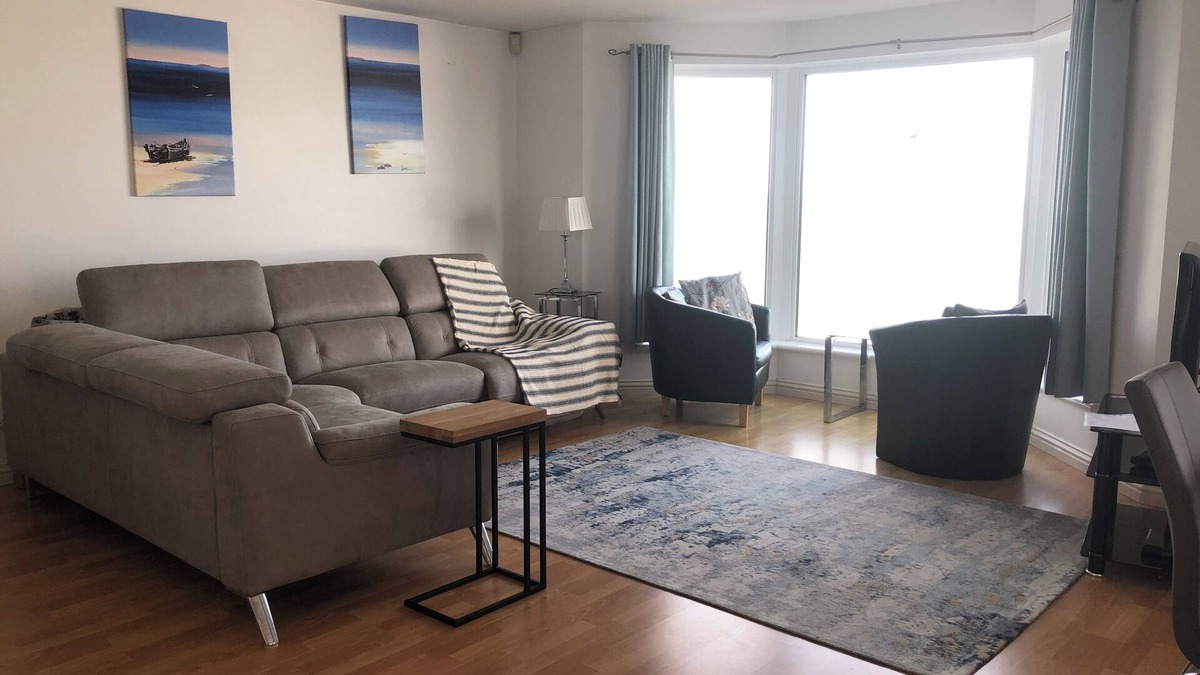 Portstewart Apartment | Close to Portrush golf with superb views of the north Irish Coast.Cool apartment