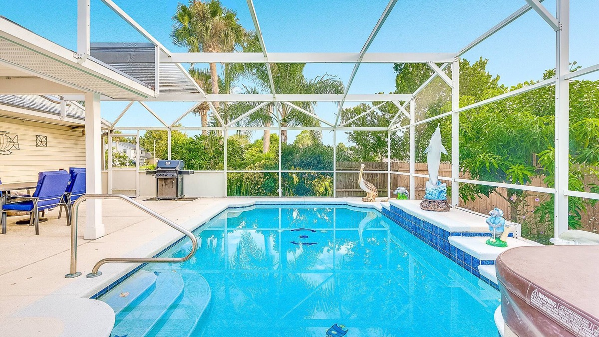 Port Orange House | Coastal Cottage-Heated Pool Home w/Fire Pit-3BR/2BA