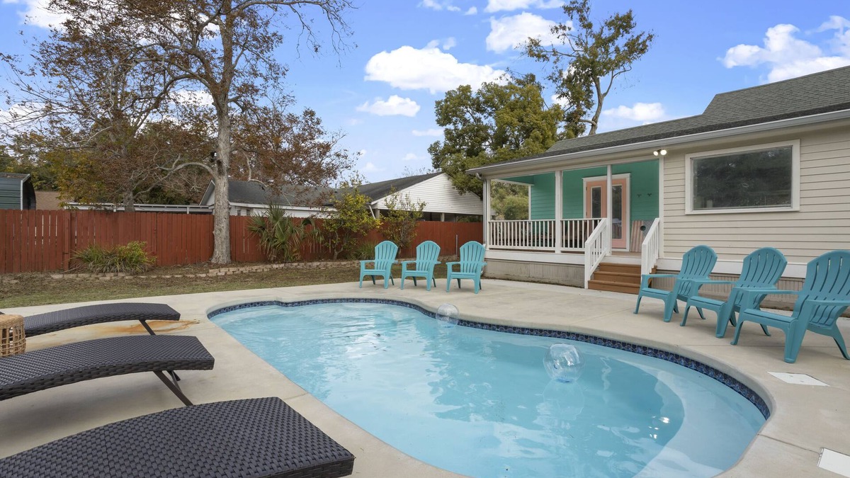 Gulfport House | Coastal Pool Retreat - close to the Beach with a Private Heated Pool!