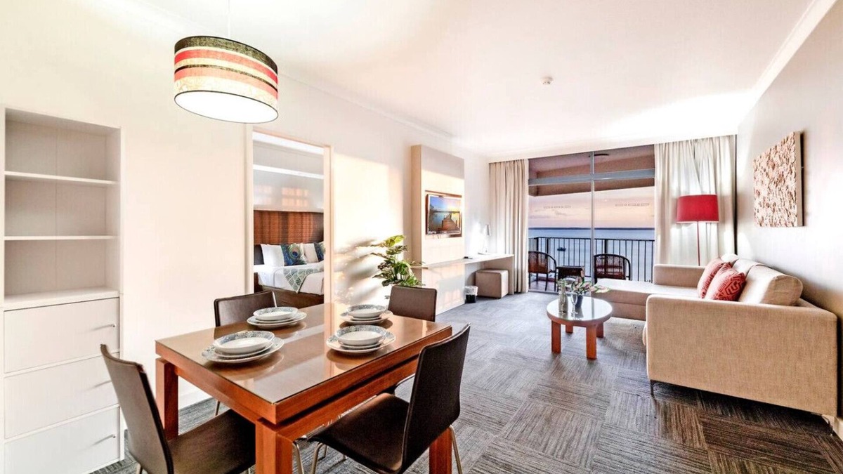 Darwin City Centre Apartment | Coastal Splendor: Seaview ~ Pool ~ Balcony Dining