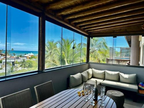 Barra de Sao Miguel House | Cobertura Beira-Mar no Barra Bali | 4 Quartos, Varanda Gourmet e Churrasqueira - Destino BSM 418