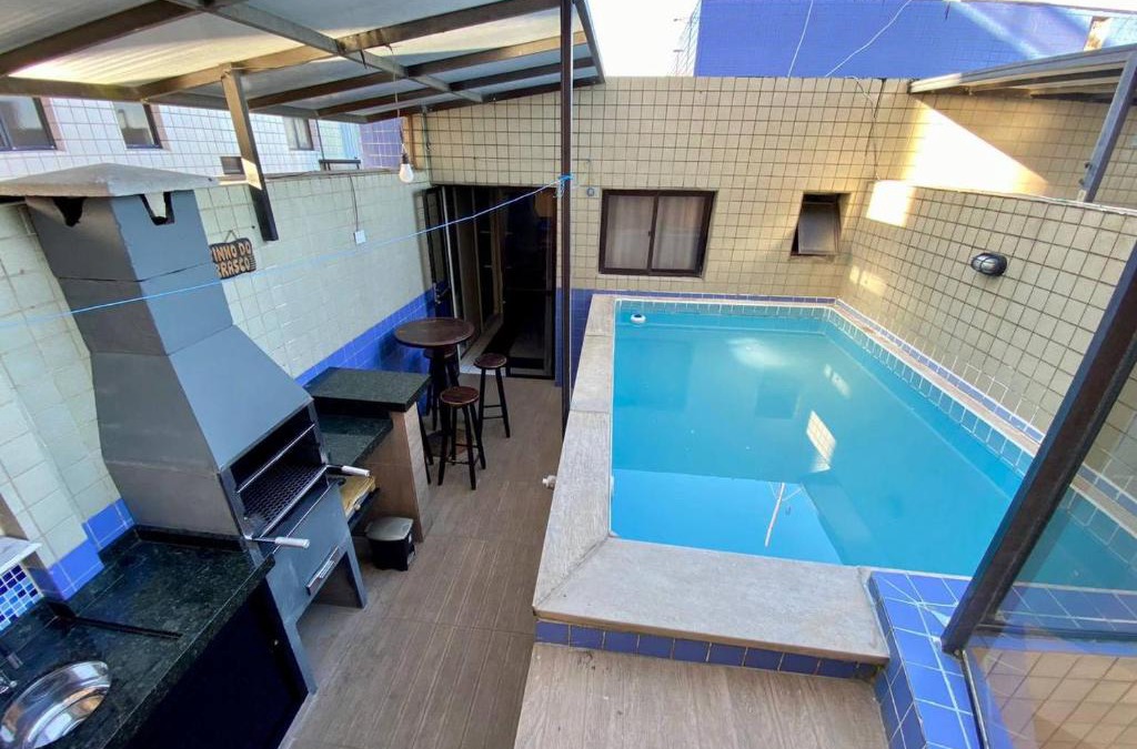 Mongagua Apartment | Cobertura Piscina Privativa frente e Vista Mar Centro Mongaguá