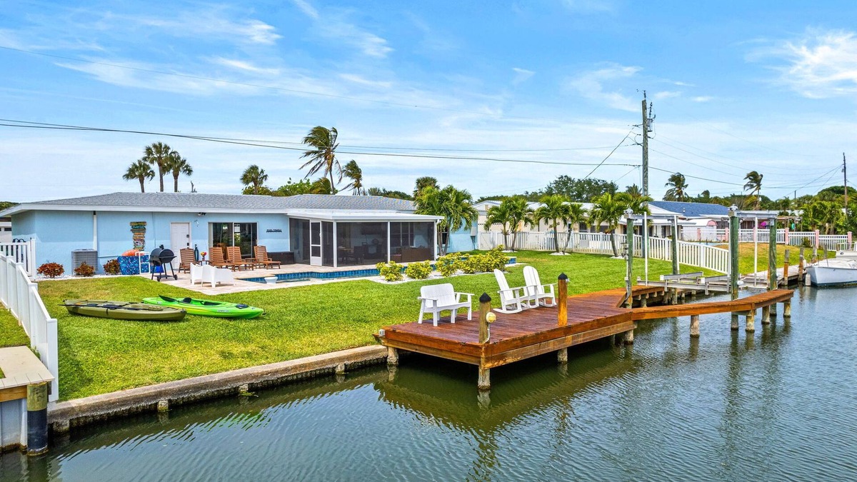 Convair Cove House | Cocoa Beach Pool Home on Canal | Dock for Boat | 4.5 Blocks to Beach & Downtown