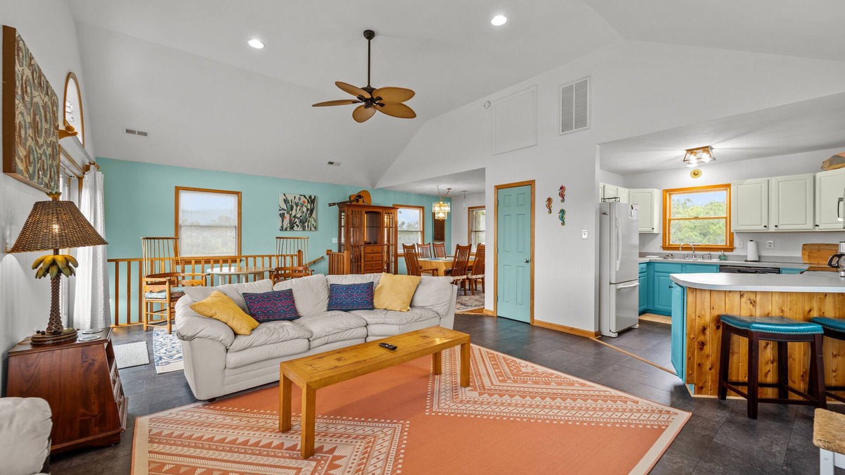 Carova Beach House | Colorful Carova Beach Oasis. Pet friendly with a Pool! 4x4