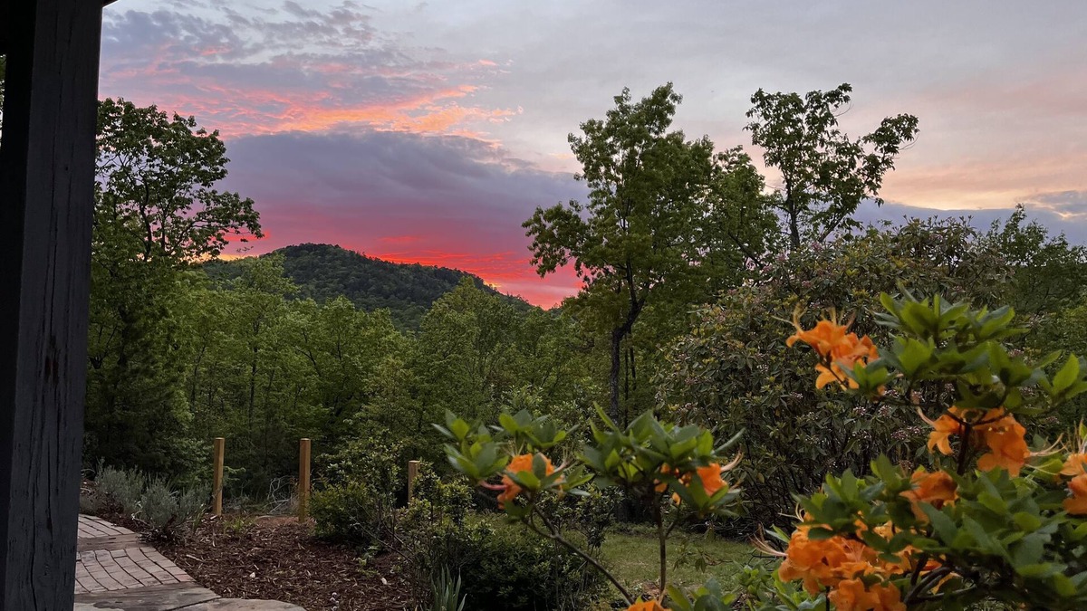 Mountain Rest Cottage | Coltsfoot Cottage nestled in the foothills of the Appalachian Mountains.