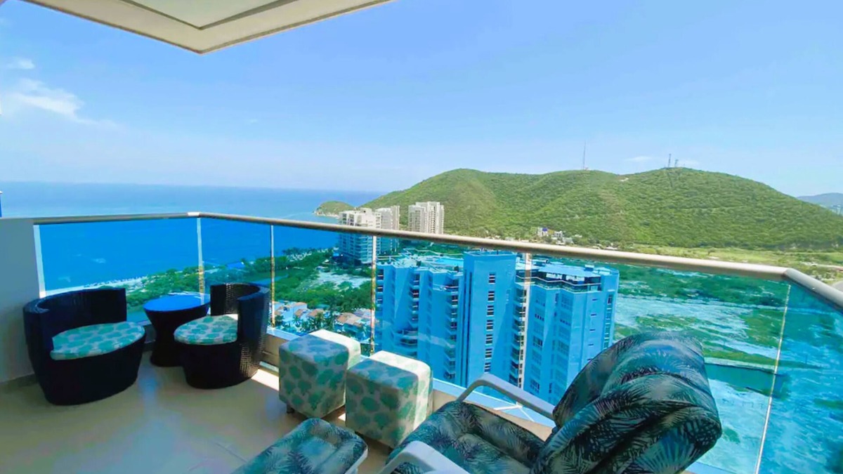 Santa Marta Apartment | Comfort and Ocean View - 3 Bedroom Apartment