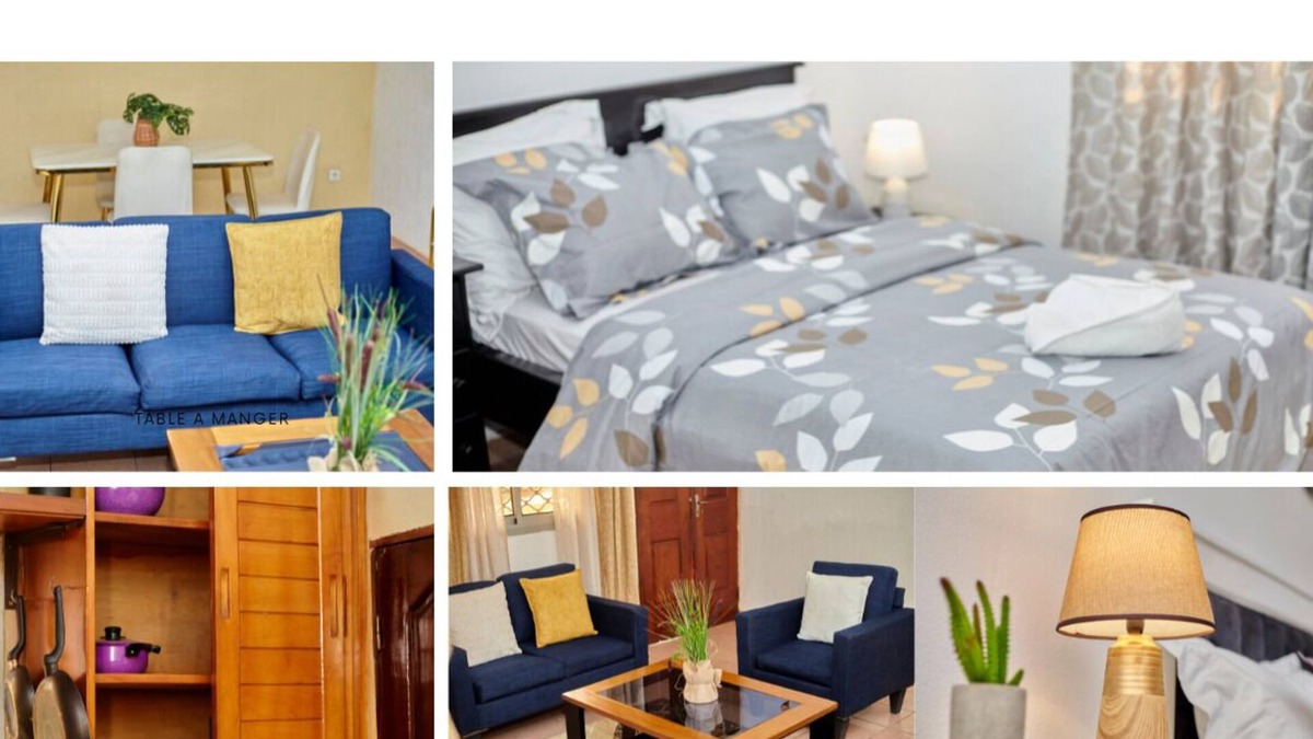 Douala Apartment | Comfortable 2-bedroom apartment with WiFi, AC, in Makepe petit pays, Douala