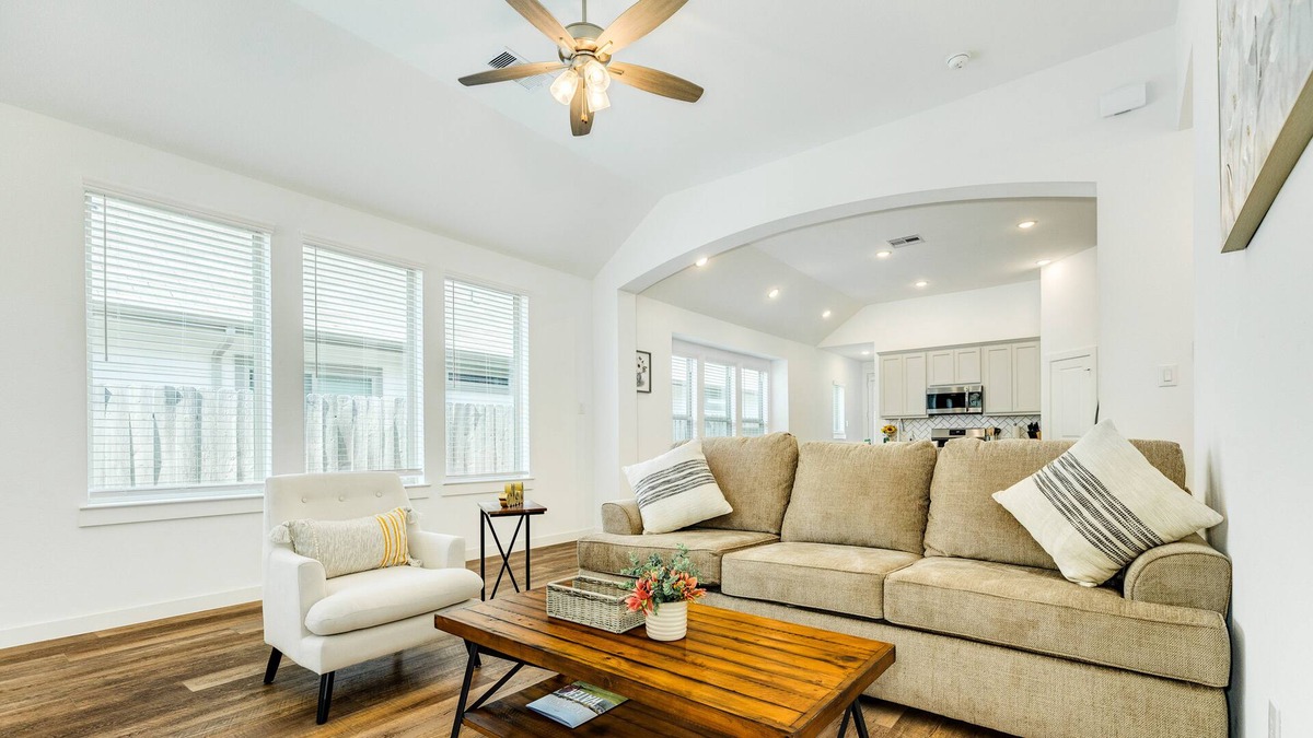 Houston House | Comfortable home in quiet area with enclosed yard, WiFi, central AC, & W/D