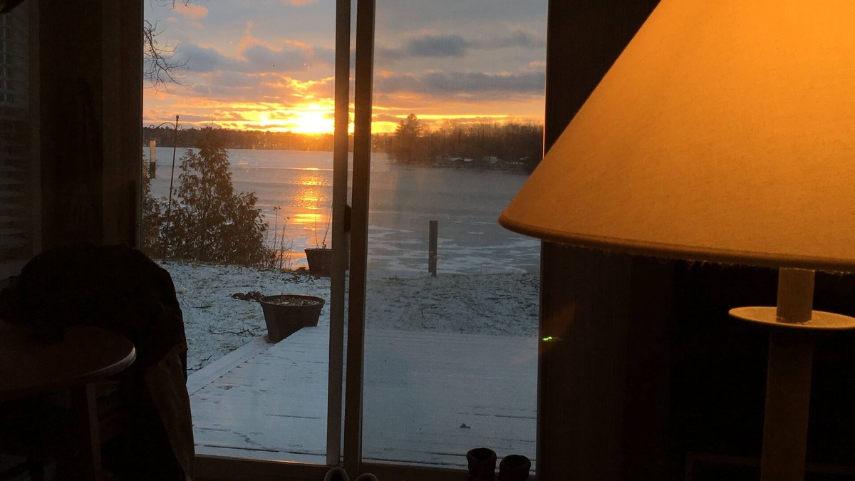 Newaygo Cottage | Comfortable water front cottage with spectacular views and memorable sunsets.