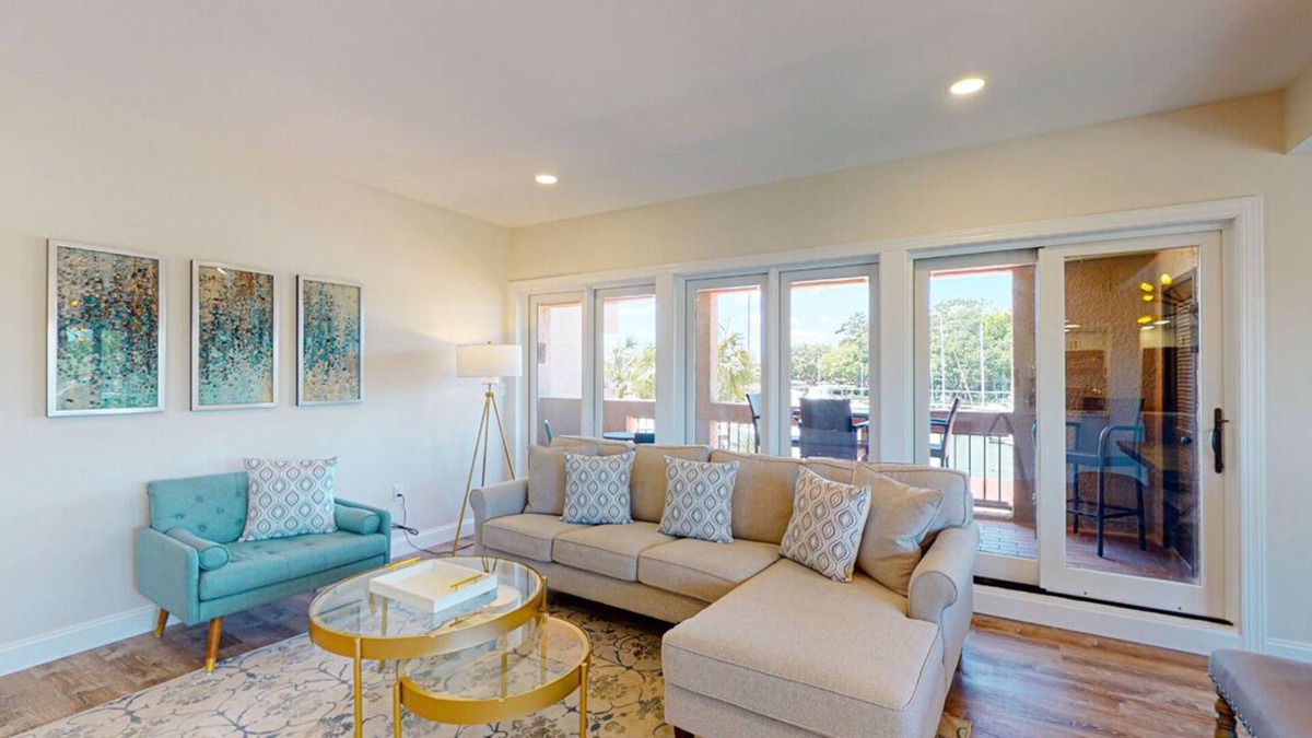 Shelter Cove Villa | Completely Updated Two Bedroom Condominium with Sweeping Marina Views!