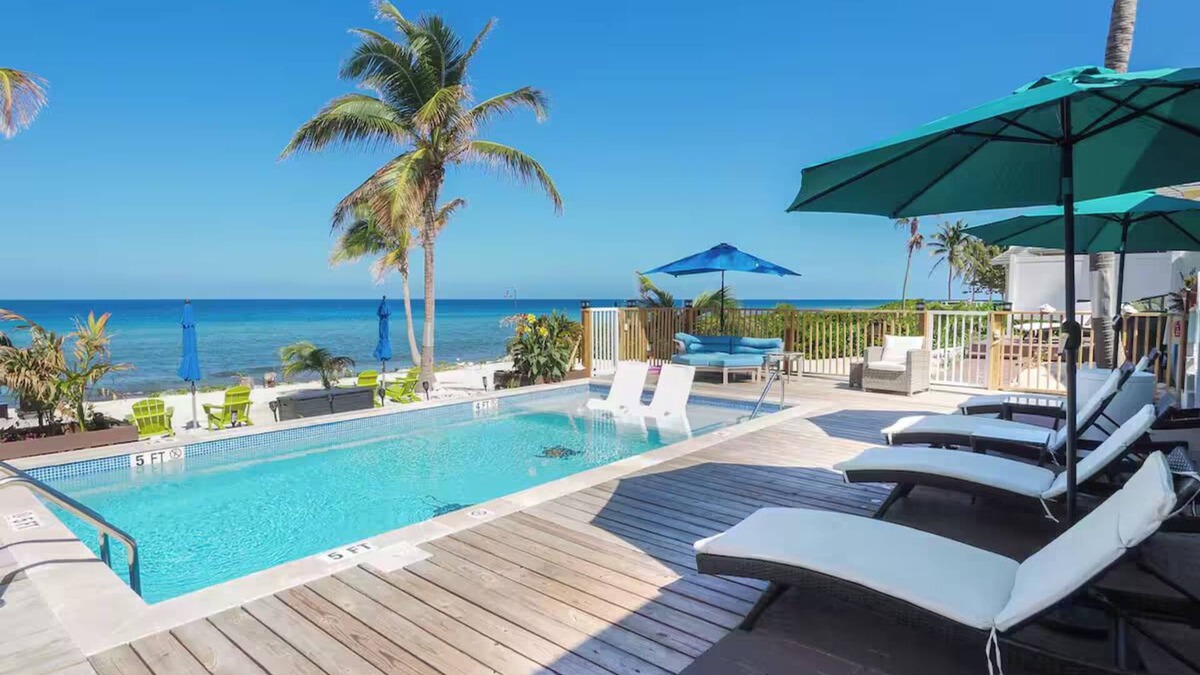 West Bay House | Conch Point 223 by the Sea : Grand Cayman Villa, steps to Private Beach and Pool