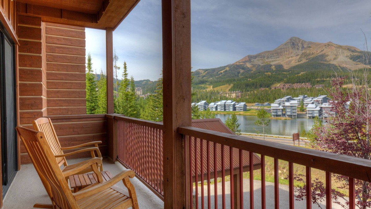 Big Sky Condo | Condo w/private hot tub, fireplace, great views & community gym - Mountain Lake Luxury Lookout