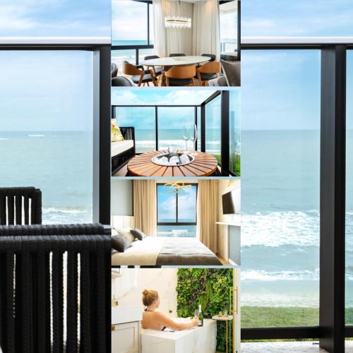 Barra Velha Apartment | Conforto e Estilo Vista para o Mar Hidromassagem Wi-Fi Ar Condicionado Vaga Privativa e a Passos da Praia