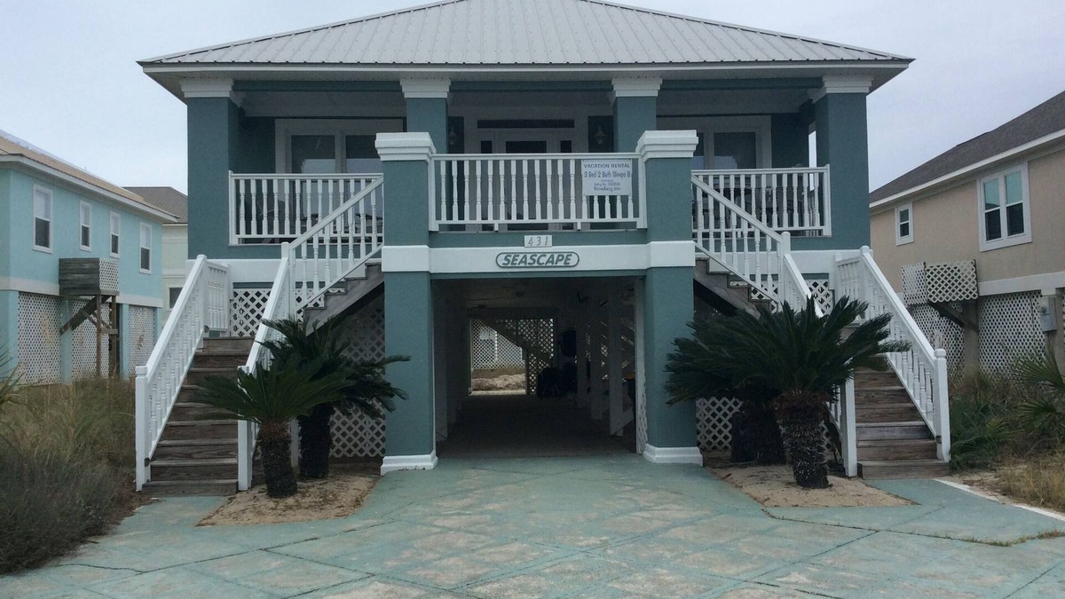 Fort Morgan House | Conveniently located between beach & community pools, tennis court; dog friendly