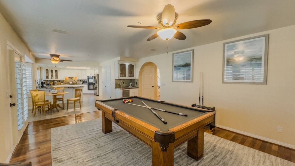 Spring Valley Lake House | Cool 4-bedroom house with AC in Victorville- Pool Table, On the Lake