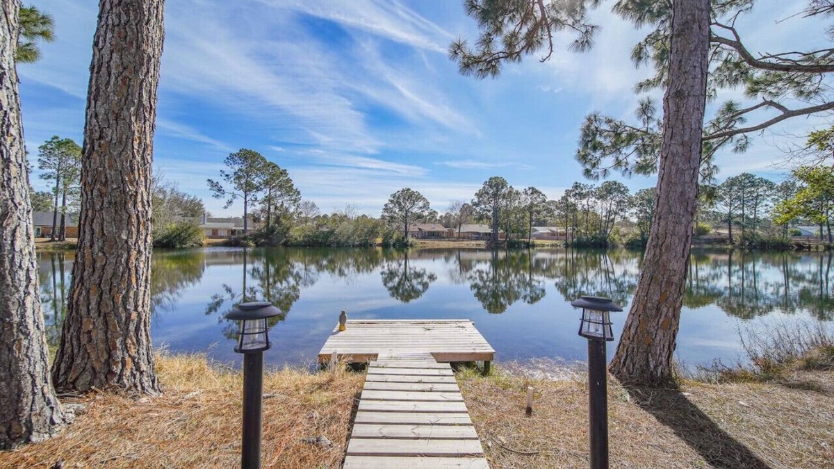 Pensacola House | Coral Creek - Cozy Home on Lake - 8 Miles to the Beach!