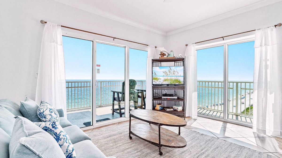 Gulf Shores Condo | Corner Beachfront 3BR, Panoramic Gulf Views, Heated Indoor/Outdoor Pool, Hot Tub