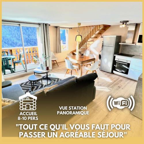 Isola Apartment | Cosy 8-10pers vue montagne Isola 2000