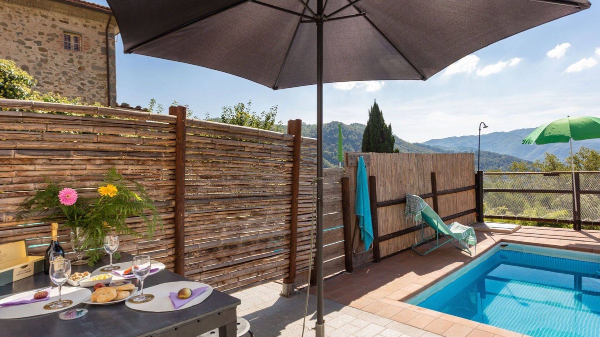 Bagni di Lucca Apartment | Cosy apartment for 5 guests with private pool, WIFI, TV and pets allowed