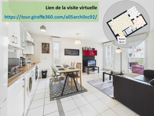 Gennevilliers Apartment | CosyHome in Paris, gare et terrasse