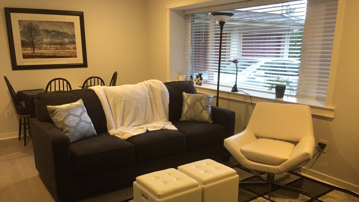 Coquitlam House | Cozy 1 Bedroom Apartment With Gas Fireplace - Can Accommodate Up To 4
