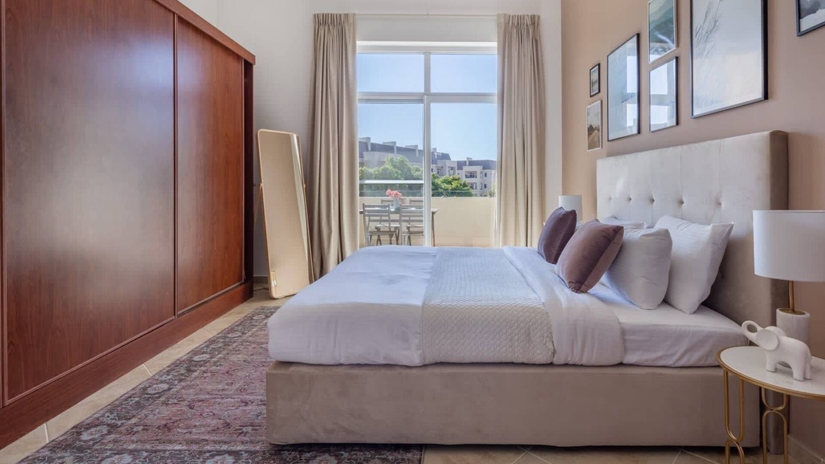 Motor City Apartment | Cozy 1BR in Landscaped Community, Motor City