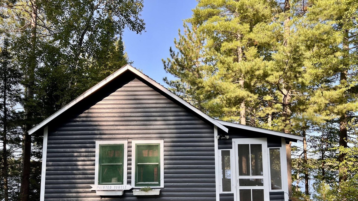Iron County Cabin | Cozy 2 Bedroom Lakefront Cabin Turtle Point Outpost|Painted Turtle