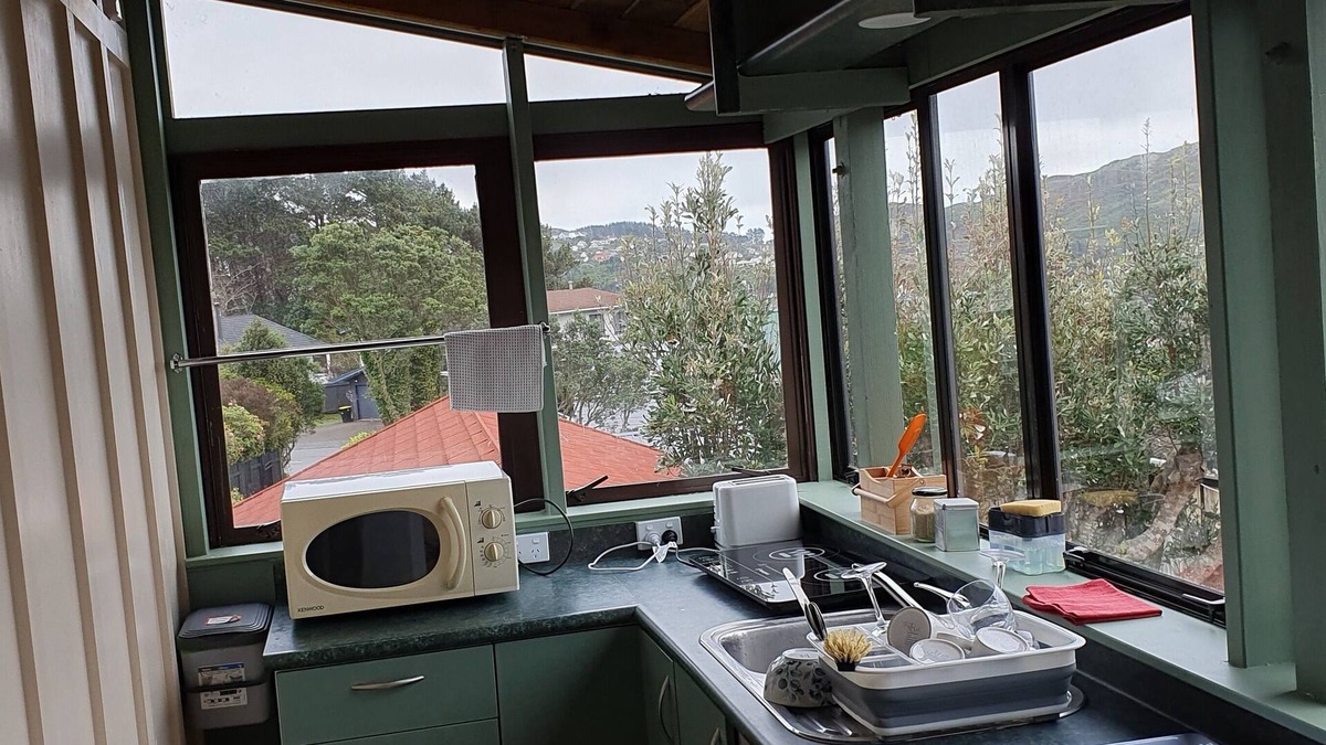 Tawa Apartment | Cozy apartment nestled among Wellington Hills with beautiful views