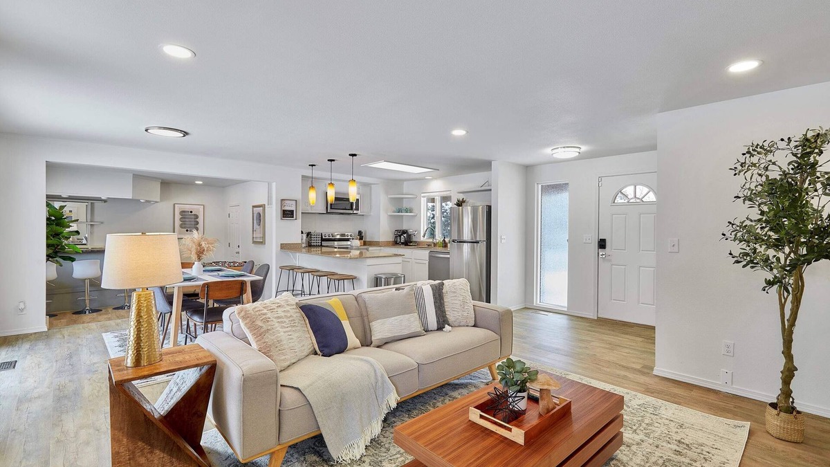 Alderwood Manor House | Cozy Bothell Rambler with Office, Game room bar and XL Fenced Yard