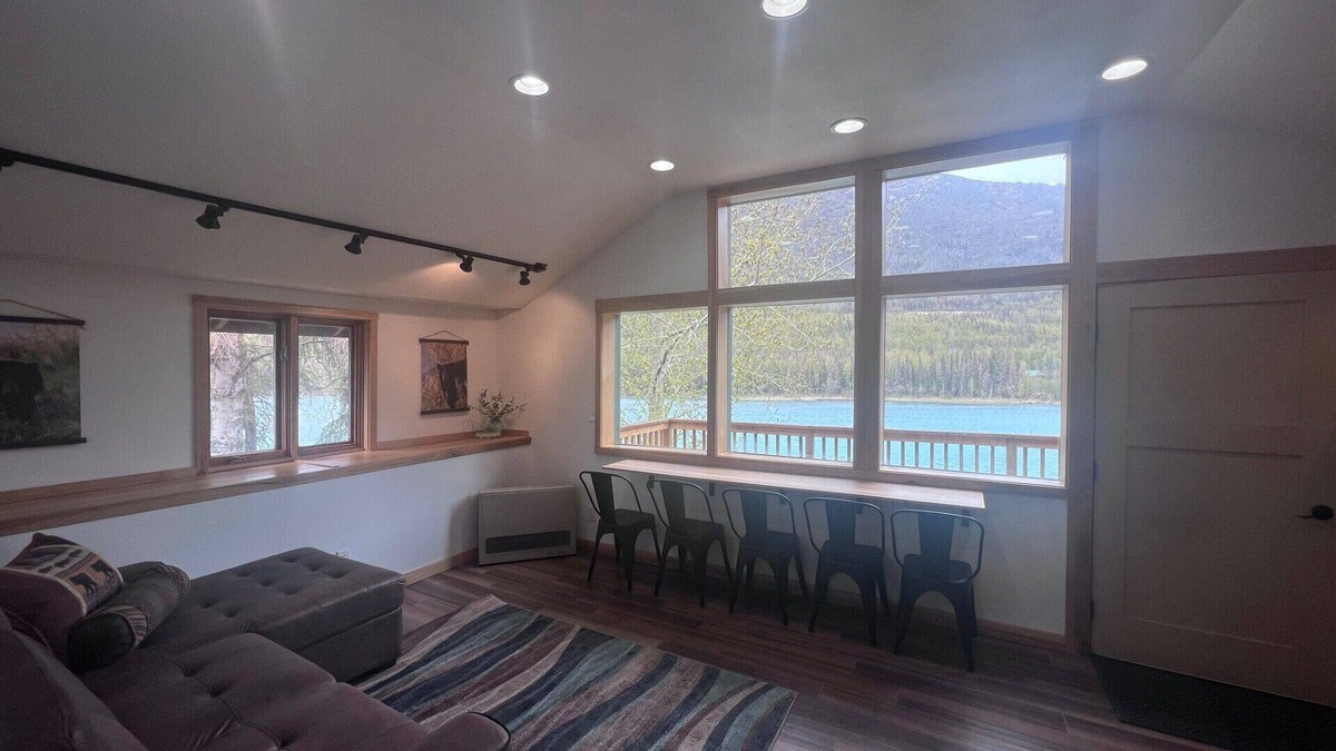 Cooper Landing Cabin | Cozy Cabin on the Kenai River with Stunning Mountain Views and Private Deck