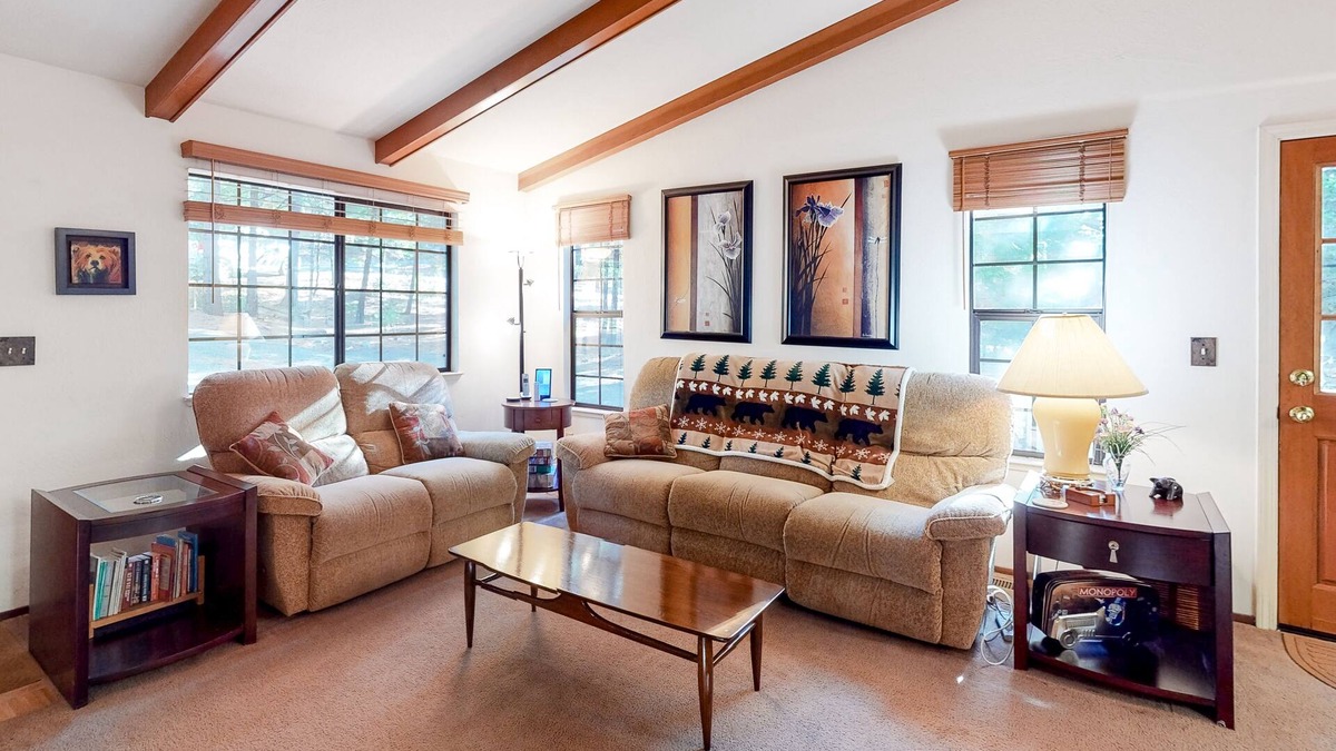 Arnold Cabin | Cozy cabin with central AC & fireplace - near hiking, skiing & wine tasting