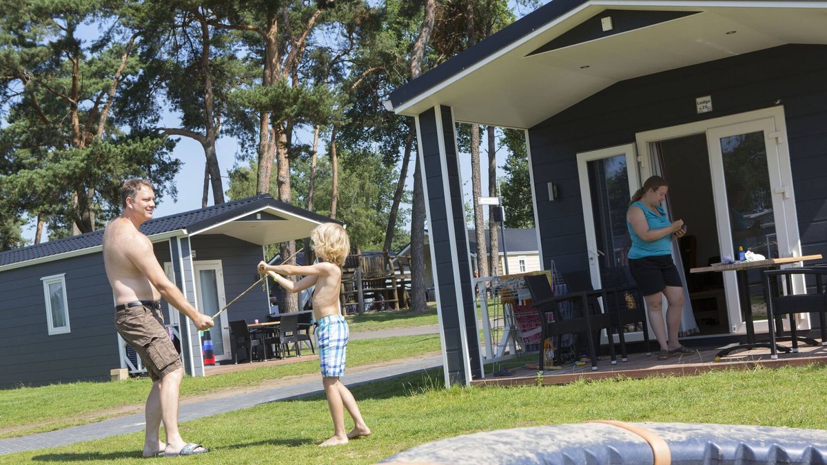 Reutum Ski Chalet | Cozy chalet with a dishwasher in a holiday park in Twente