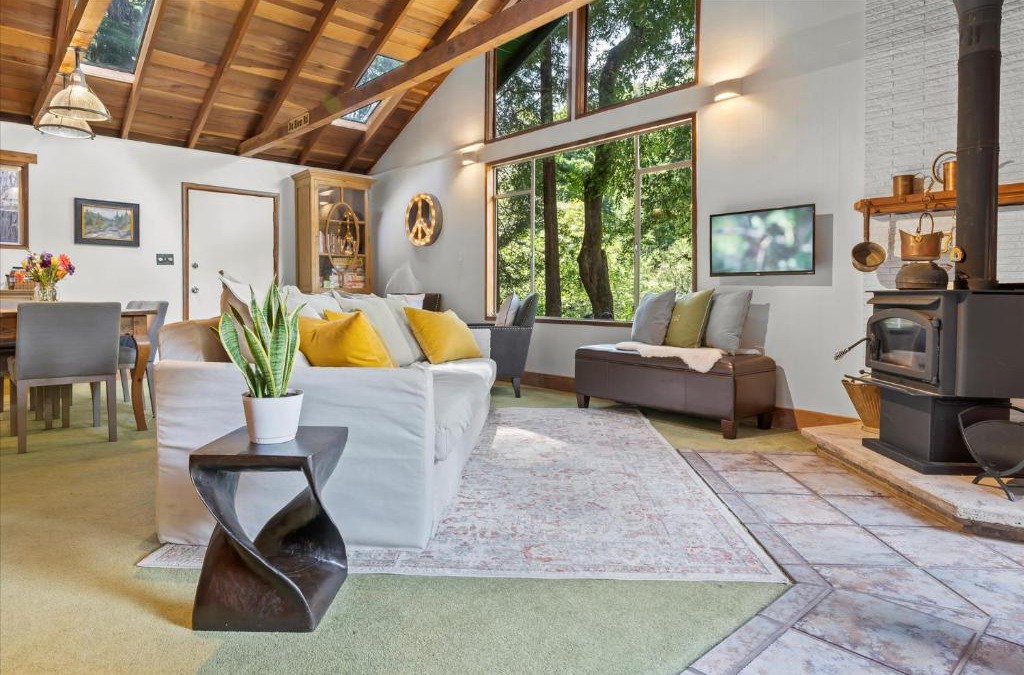 Cazadero House | Cozy Creek Cabin - On Austin Creek Hot Tub - Dog Friendly - BBQ Grill - Fast WiFi