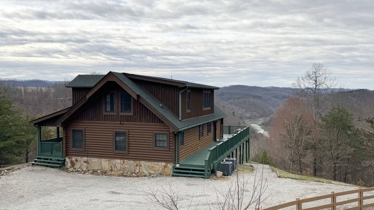 New Tazewell House | Cozy home with stunning views, fire pit, and large fenced in yard