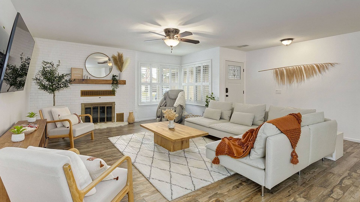 Riverside House | Cozy Scandi Boho Getaway with Massage Chair and BBQ